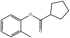 2-Methylphenyl cyclopentanecarboxylate Structure