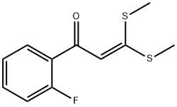 1-(2-FLUORO-PHENYL)-3,3-BIS-METHYLSLFANYL-PROPENONE Structure