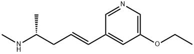 4-Penten-2-amine,5-(5-ethoxy-3-pyridinyl)-N-methyl-,(2R,4E)-(9CI),552302-13-3,结构式