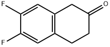 6,7-二氟-3,4-二氢-1H-2-萘酮 结构式