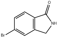 5-溴-2,3-二氢异吲哚-1-酮 结构式