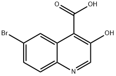 6-BROMO-3-HYDROXYQUINOLINE-4-CARBOXYLIC ACID Structure