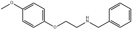 N-ベンジル-2-(4-メトキシフェノキシ)エタンアミン HYDROCHLORIDE 化学構造式