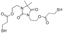 (4,4-dimethyl-2,5-dioxoimidazolidine-1,3-diyl)diethane-2,1-diyl bis([3-mercaptopropionate] Structure