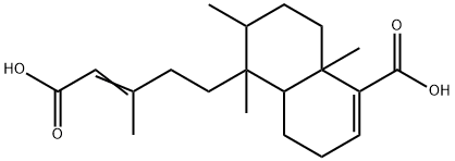 5-(4-Carboxy-3-methyl-3-buten-1-yl)-3,4,4a,5,6,7,8,8a-octahydro-5,6,8a-trimethyl-1-naphthalenecarboxylic acid,55252-88-5,结构式