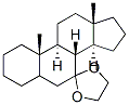 アンドロスタン-7-オンエチレンアセタール 化学構造式