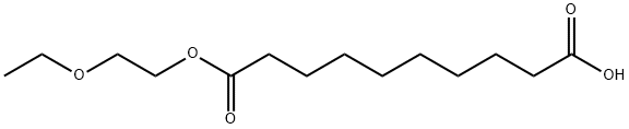 Decanedioic acid 1-(2-ethoxyethyl) ester 结构式