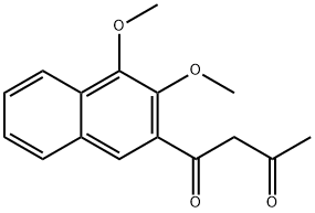 1-(3,4-Dimethoxy-2-naphthalenyl)-1,3-butanedione Structure