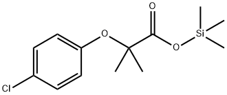 2-(4-Chlorophenoxy)-2-methylpropanoic acid trimethylsilyl ester Structure