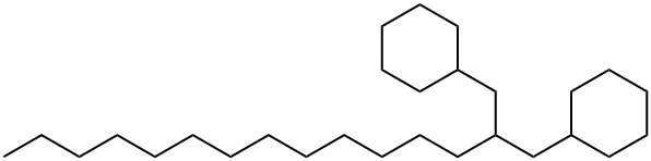 1,1'-(2-Tridecyl-1,3-propanediyl)biscyclohexane 结构式