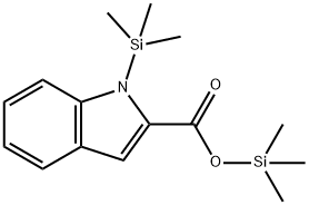 1-(トリメチルシリル)-1H-インドール-2-カルボン酸トリメチルシリル 化学構造式