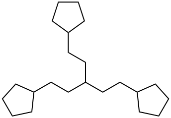 1,1'-[3-(2-Cyclopentylethyl)-1,5-pentanediyl]biscyclopentane Struktur
