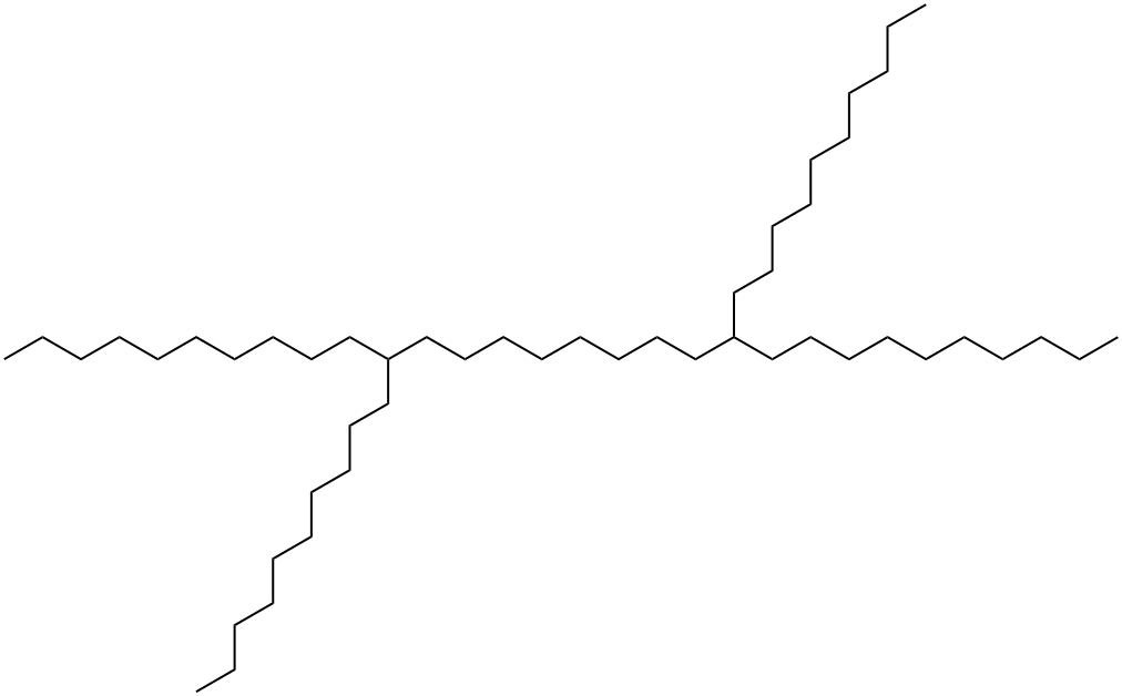 11,20-Didecyltriacontane 结构式