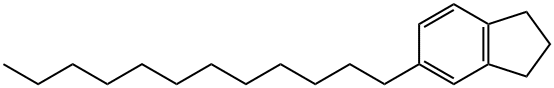 5-ドデシル-2,3-ジヒドロ-1H-インデン 化学構造式