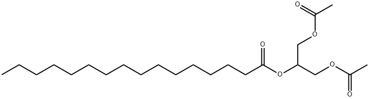 Hexadecanoic acid 2-(acetyloxy)-1-[(acetyloxy)methyl]ethyl ester,55268-69-4,结构式