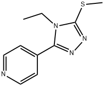 Pyridine, 4-[4-ethyl-5-(methylthio)-4H-1,2,4-triazol-3-yl]- (9CI) 结构式