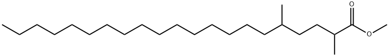 2,5-Dimethylhenicosanoic acid methyl ester Struktur
