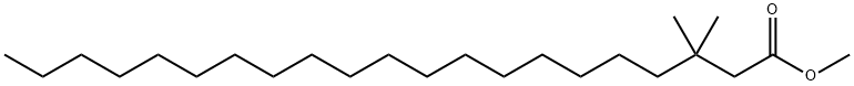 3,3-Dimethylhenicosanoic acid methyl ester Struktur