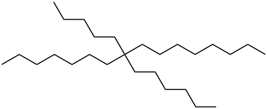 8-Hexyl-8-pentylhexadecane Structure