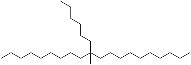 10-Hexyl-10-methylicosane 结构式