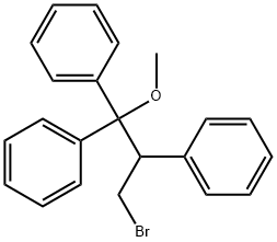 1,1',1''-[1-(Bromomethyl)-2-methoxy-1-ethanyl-2-ylidene]trisbenzene,55282-37-6,结构式