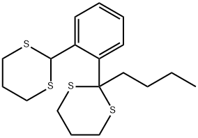 2-Butyl-2-[2-(1,3-dithian-2-yl)phenyl]-1,3-dithiane Structure