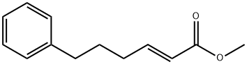 (E)-6-フェニル-2-ヘキセン酸メチル 化学構造式