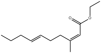 (2Z,6E)-3-Methyl-2,6-decadienoic acid ethyl ester Struktur
