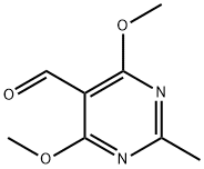 5-Pyrimidinecarboxaldehyde, 4,6-dimethoxy-2-methyl- (9CI) Structure