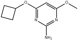 2-Pyrimidinamine, 4-(cyclobutyloxy)-6-methoxy- (9CI) Struktur