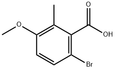 6-溴-3-甲氧基-2-甲基苯甲酸, 55289-17-3, 结构式