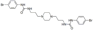 1,4-Bis[3-[3-(4-bromophenyl)ureido]propyl]piperazine,55291-05-9,结构式