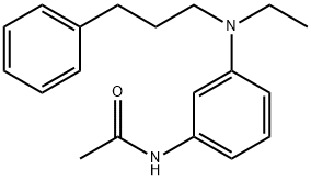 N-[3-[ethyl(3-phenylpropyl)amino]phenyl]acetamide,55296-94-1,结构式