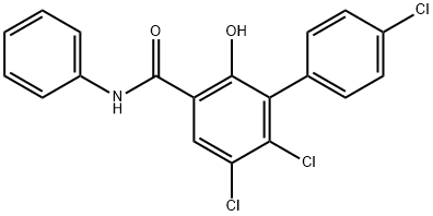 4',5,6-Trichloro-2-hydroxy-N-phenyl-(1,1'-biphenyl)-3-carboxamide,55299-09-7,结构式