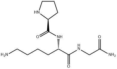 prolyl-lysyl-glycinamide Structure