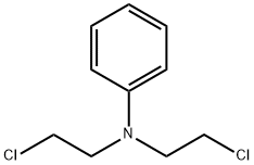 N,N-ジ(2-クロロエチル)アニリン 化学構造式