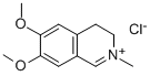 3,4-dihydro-6,7-dimethoxy-2-methylisoquinolinium chloride  Struktur