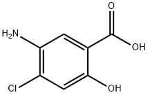 4-氯-5-氨基水杨酸 结构式