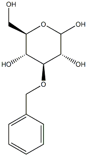 Glucopyranose, 3-O-benzyl-, D- (8CI) 化学構造式