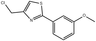 4-(CHLOROMETHYL)-2-(3-METHOXYPHENYL)-1,3-THIAZOLE HYDROCHLORIDE Structure