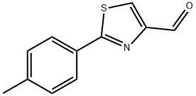 2-对甲苯-噻唑-4-甲醛, 55327-29-2, 结构式