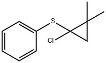 [(1-Chloro-2,2-dimethylcyclopropyl)thio]benzene Structure