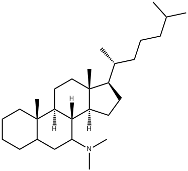 N,N-Dimethylcholestan-7-amine 结构式