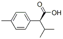 (S)-(+)-2-ISOPROPYL-2-(4-METHYLPHENYL)ACETIC ACID 化学構造式