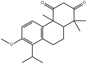 4a,9,10,10a-テトラヒドロ-7-メトキシ-1,1,4a-トリメチル-8-(1-メチルエチル)-2,4(1H,3H)-フェナントレンジオン 化学構造式