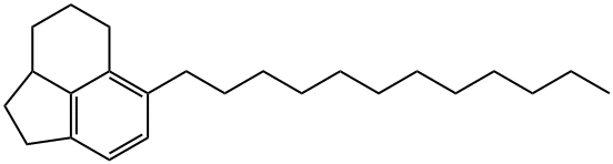 6-ドデシル-1,2,2a,3,4,5-ヘキサヒドロアセナフチレン 化学構造式