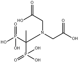 N-(Carboxymethyl)-N-(1,1-diphosphonoethyl)glycine,55339-20-3,结构式