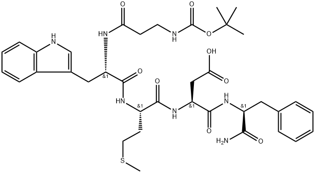 五肽胃泌素, 5534-95-2, 结构式
