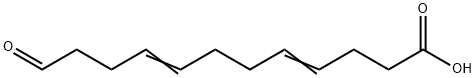 12-オキソ-4,8-ドデカジエン酸 化学構造式