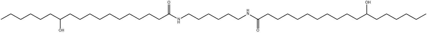 Octadecanamide, N,N-1,6-hexanediylbis12-hydroxy- Struktur